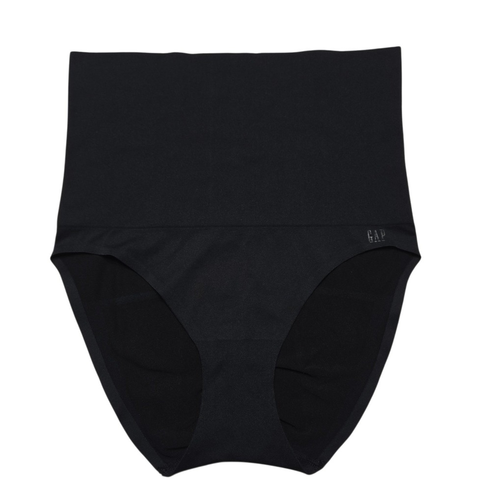 GapBody Shapewear Women Large Black High Waisted Shaping Briefs Panties Seamless